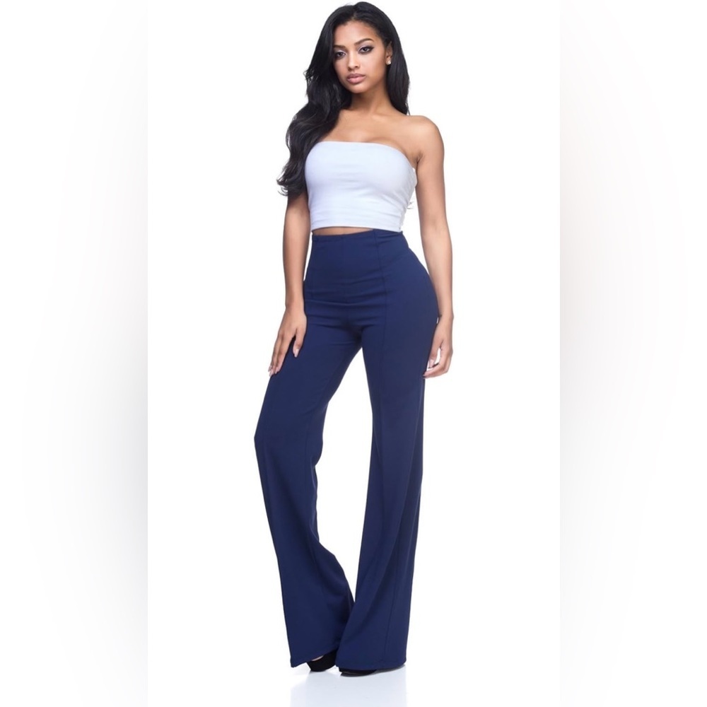 High-rise dress pants